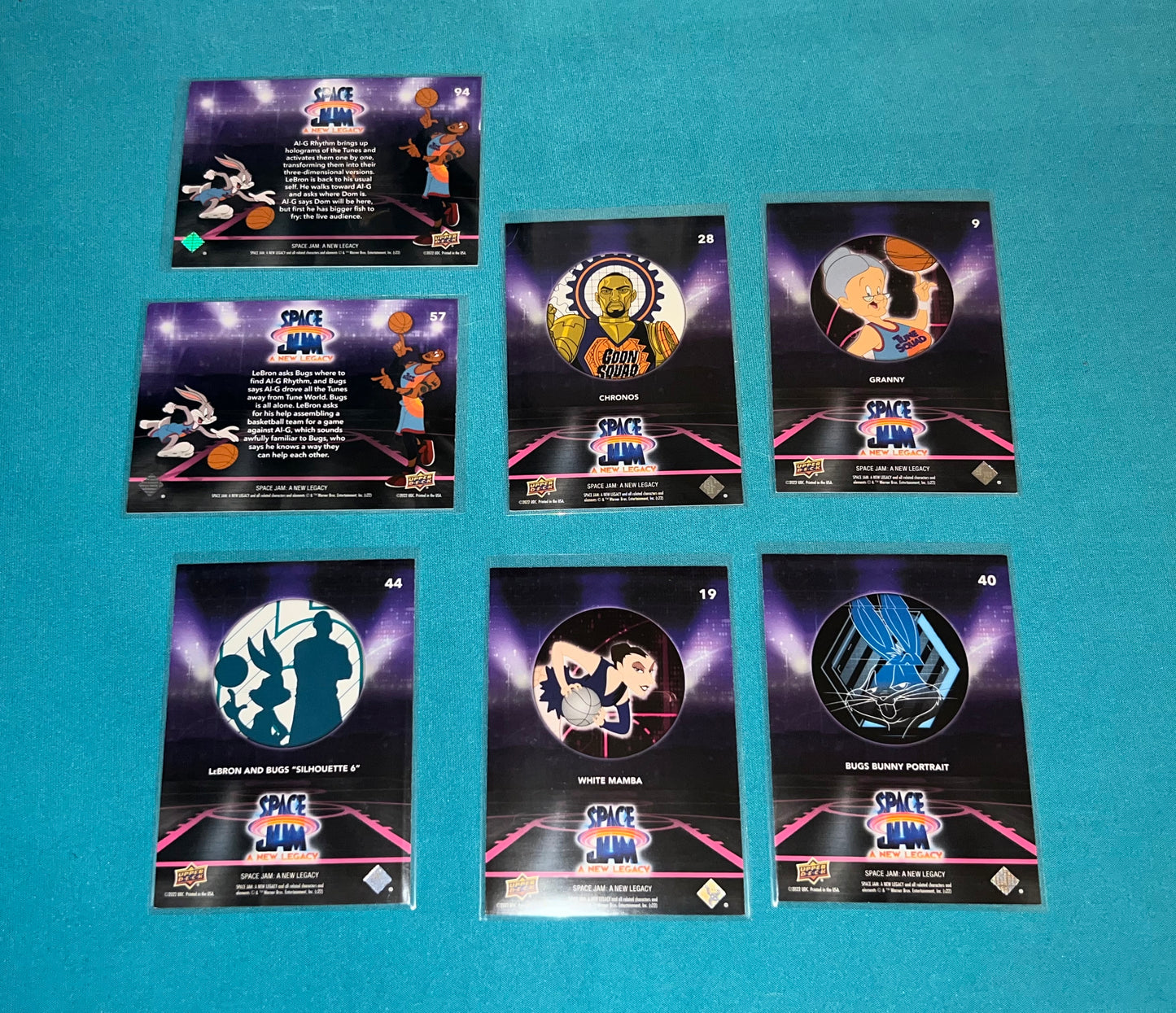 Space Jam Purple Parallel Card Lot (7) Basketball Sport Upper Deck
