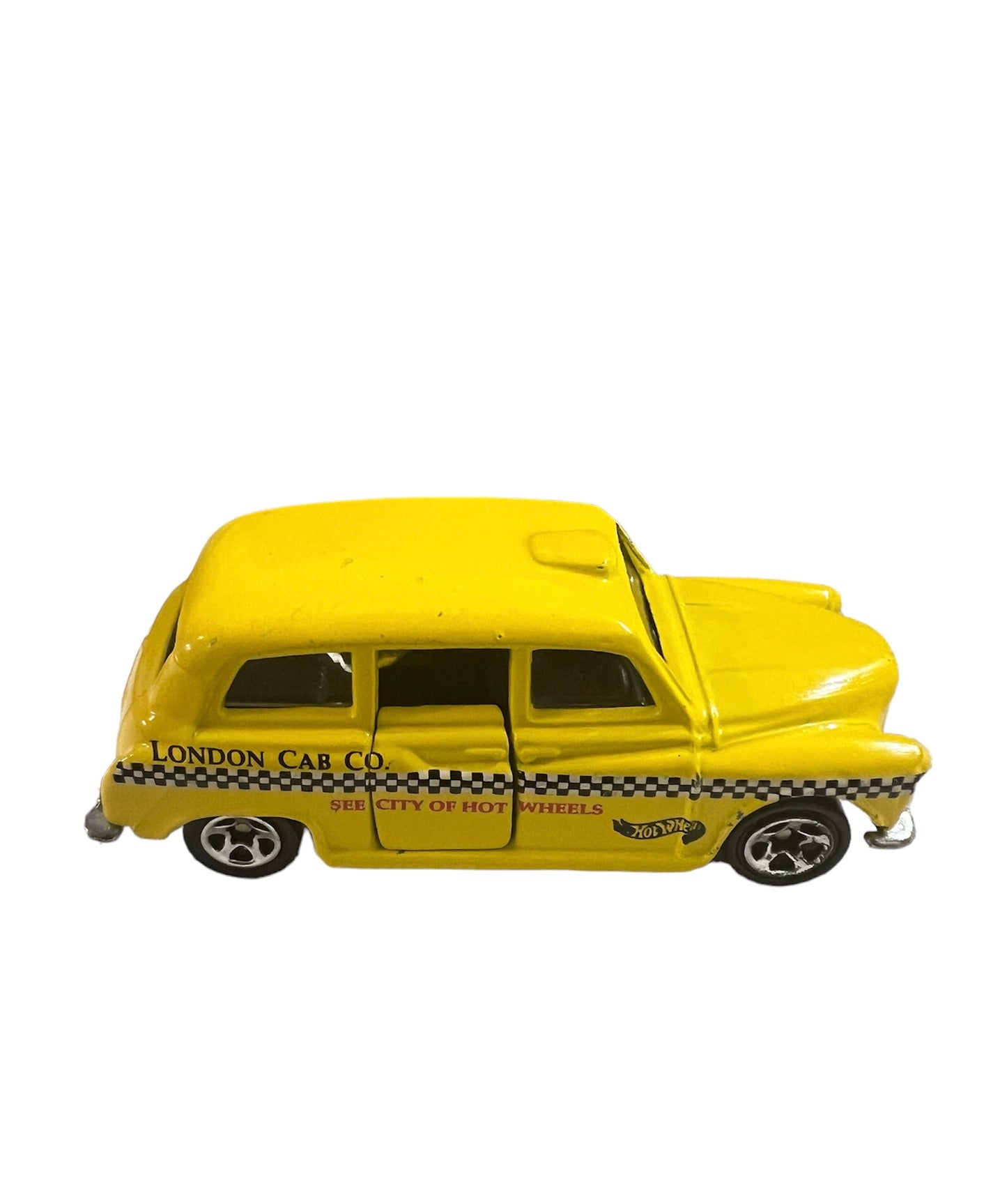 96' Vintage *Hot Wheels* London Taxi Cab/ Collector #619/ Yellow/ Loose