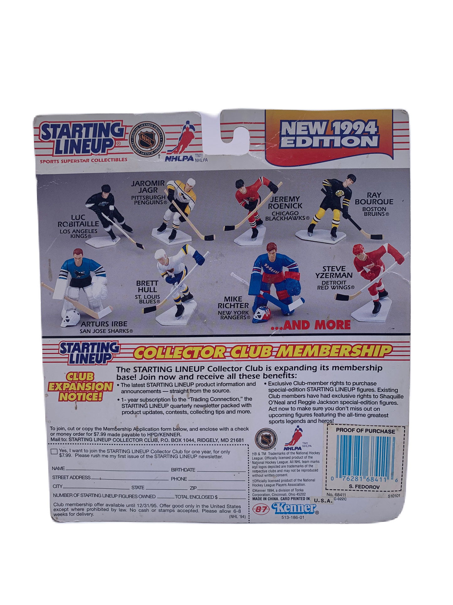 Alexander Mogilny Starting Lineup New 1994 Edition