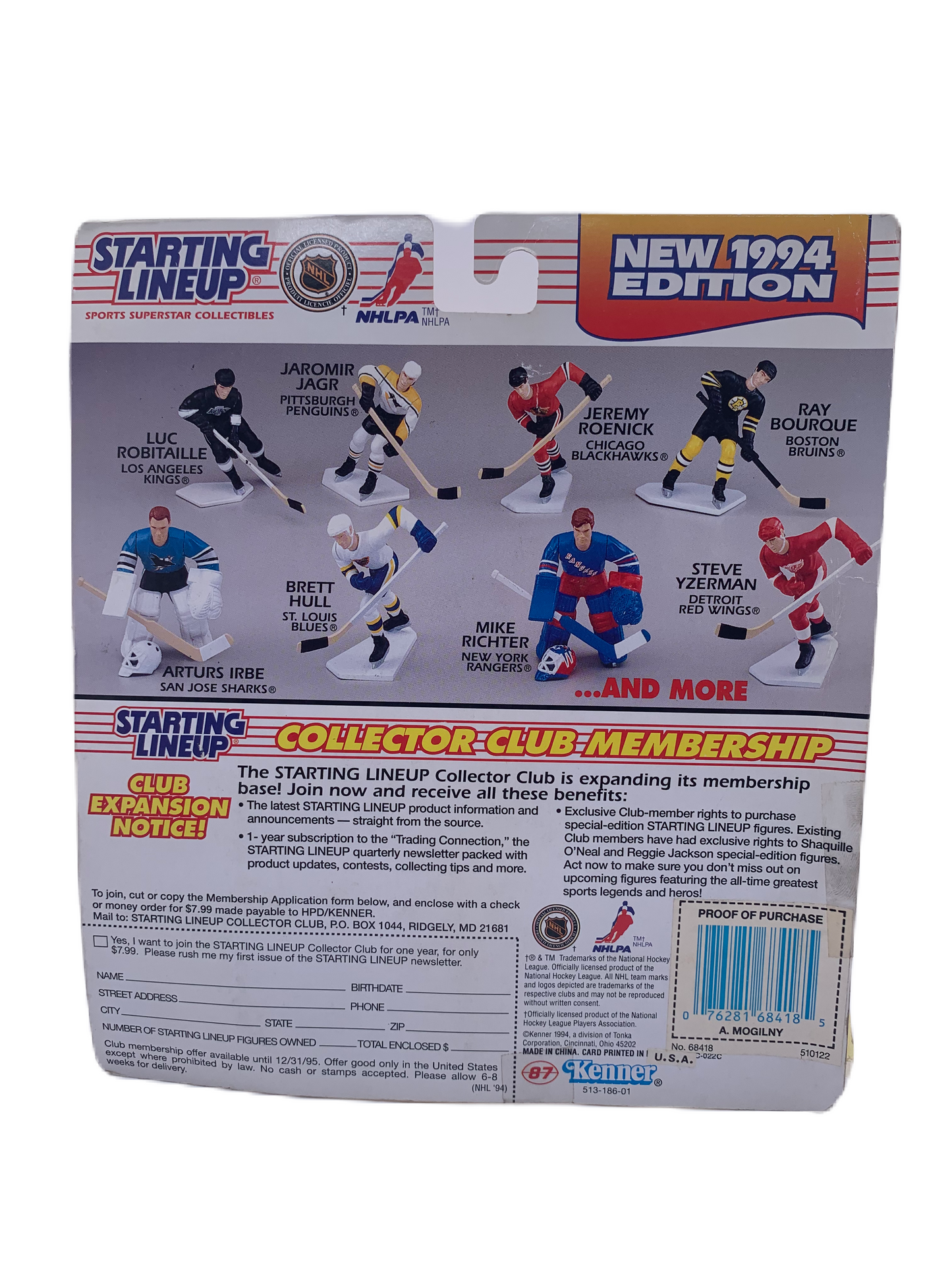 Sergei Fedorov Starting Lineup New 1994 Edition Detroit Red Wings