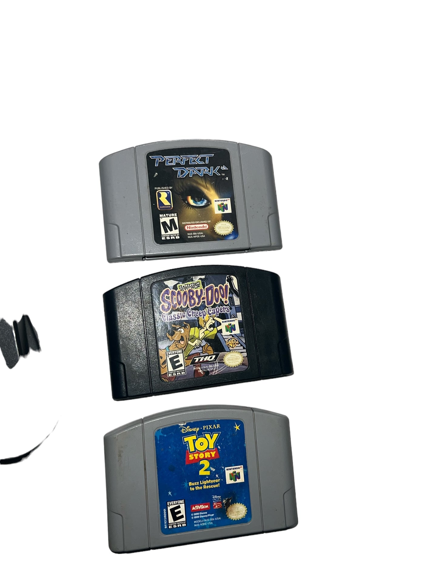 Nintendo64 N64 Consoles NUS-001 Untested With 3 Games (Scooby Doo, Toy Story 2 & Perfect Dark)