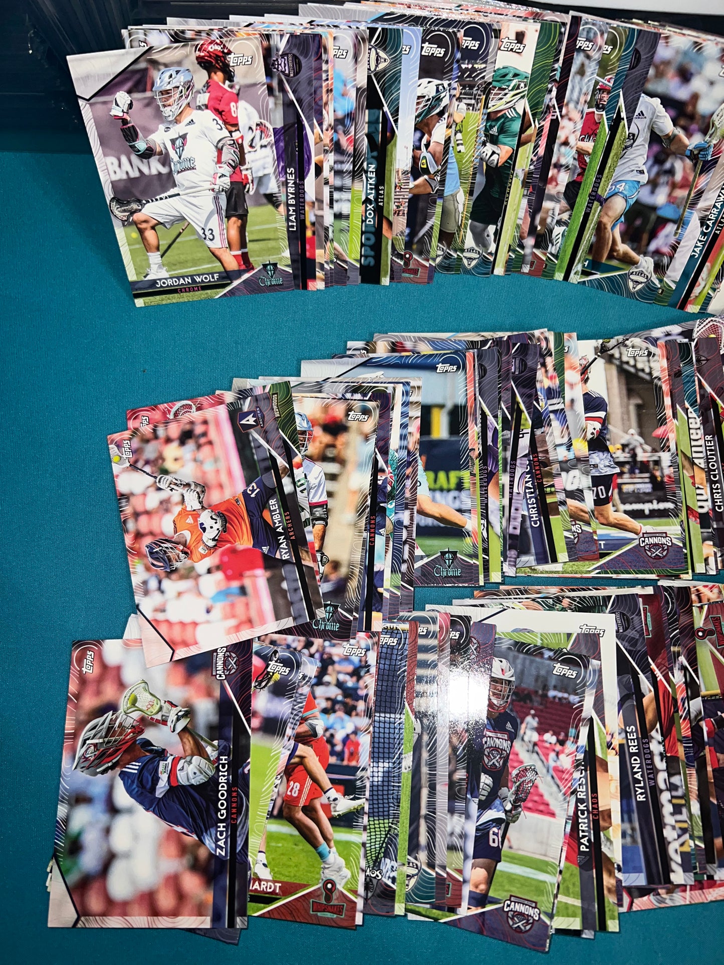 2022 Topps Premier Lacrosse League (PLL) 130 plus card lot collection