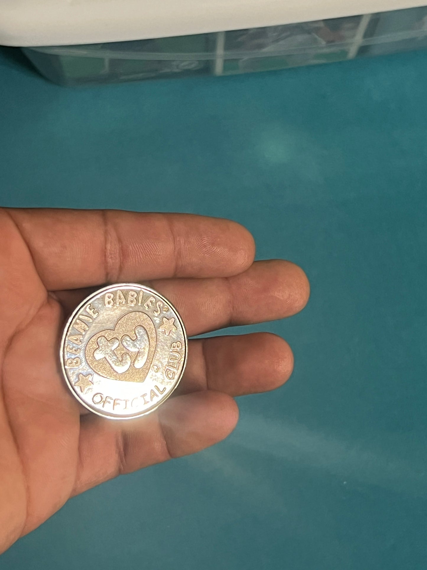 Beanie Babies 1999 Splash Original Nine TY Official Club Coin - Copper-Nickel Proof