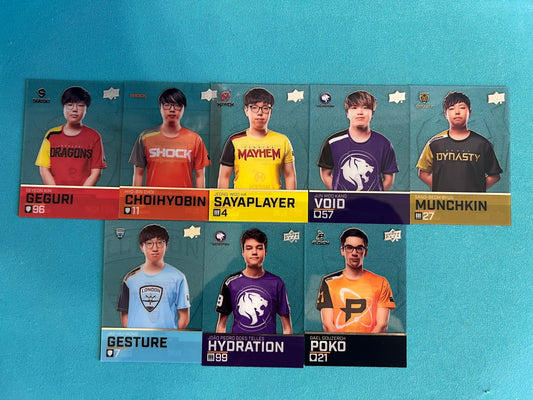Upper Deck Overwatch League Infra-Sight Variant Card Lot (16)