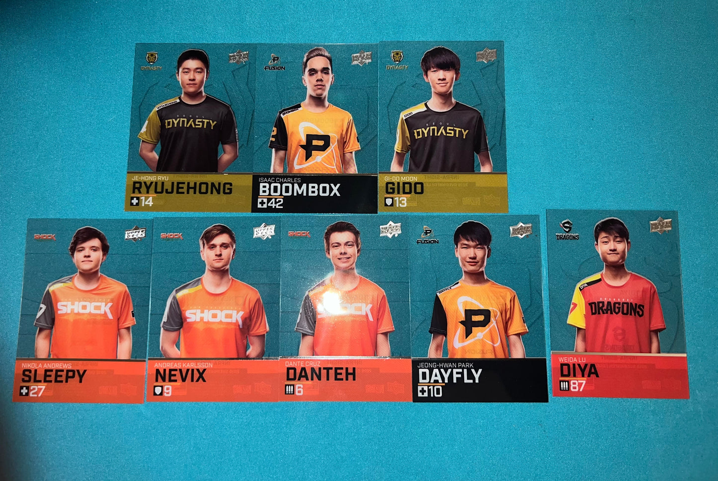 Upper Deck Overwatch League Infra-Sight Variant Card Lot (16)