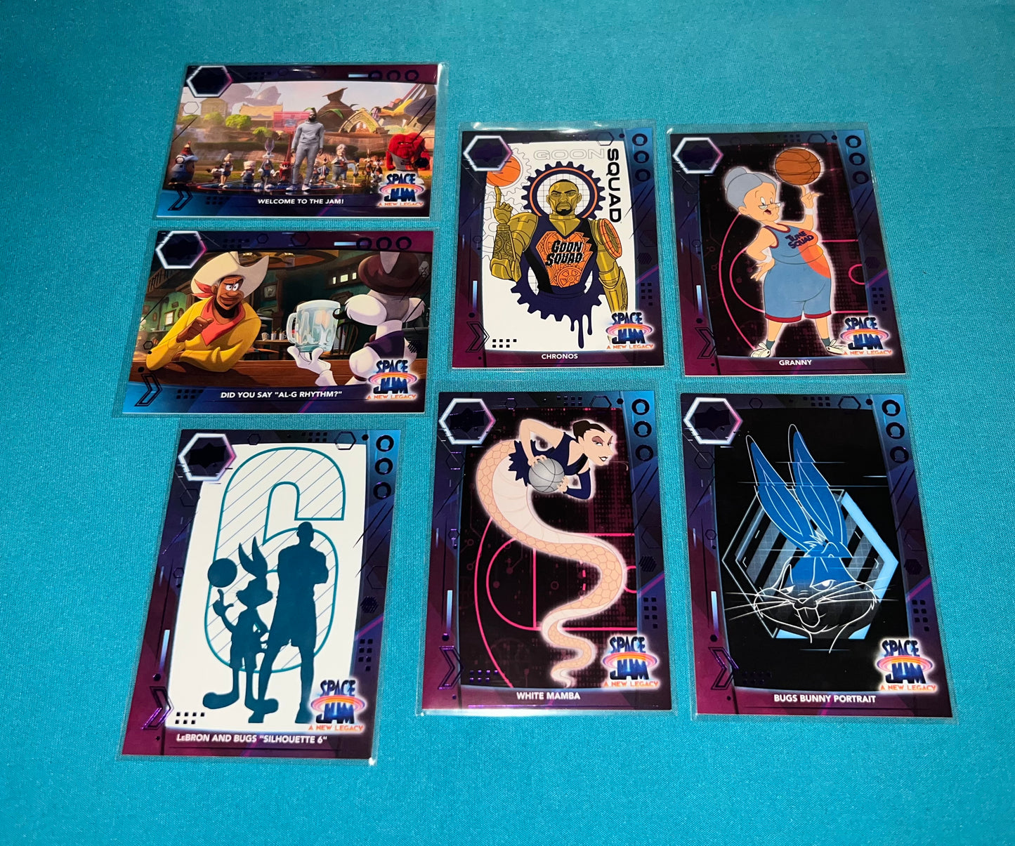 Space Jam Purple Parallel Card Lot (7) Basketball Sport Upper Deck