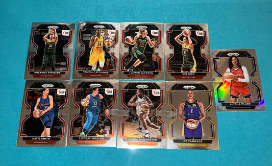 2022 Panini Silver Prizm WNBA W25 Card Lot (9) Plus Parallels