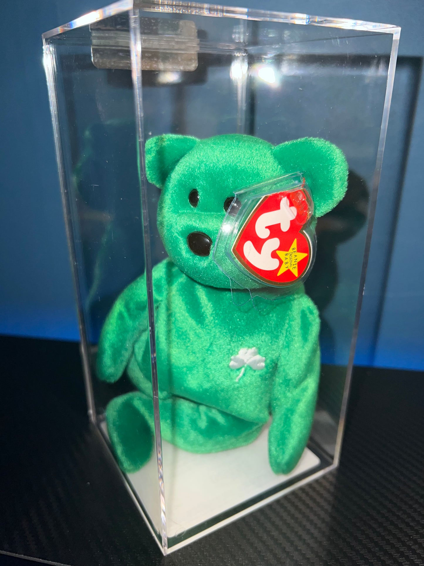 Erin The Bear Ty Beanie Baby Becky's True Blue Beans Authenticated 5th Swing 6th Tush
