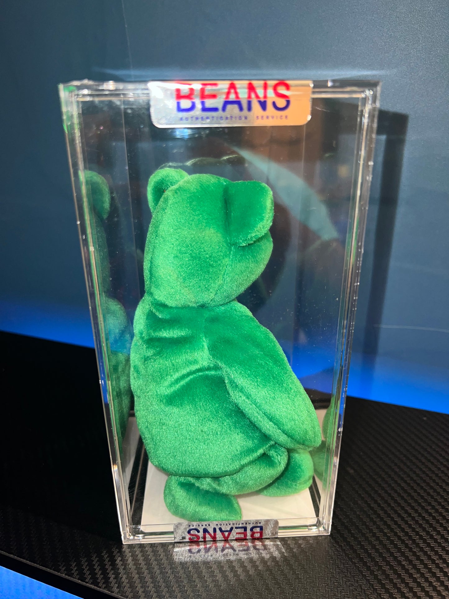 Erin The Bear Ty Beanie Baby Becky's True Blue Beans Authenticated 5th Swing 6th Tush