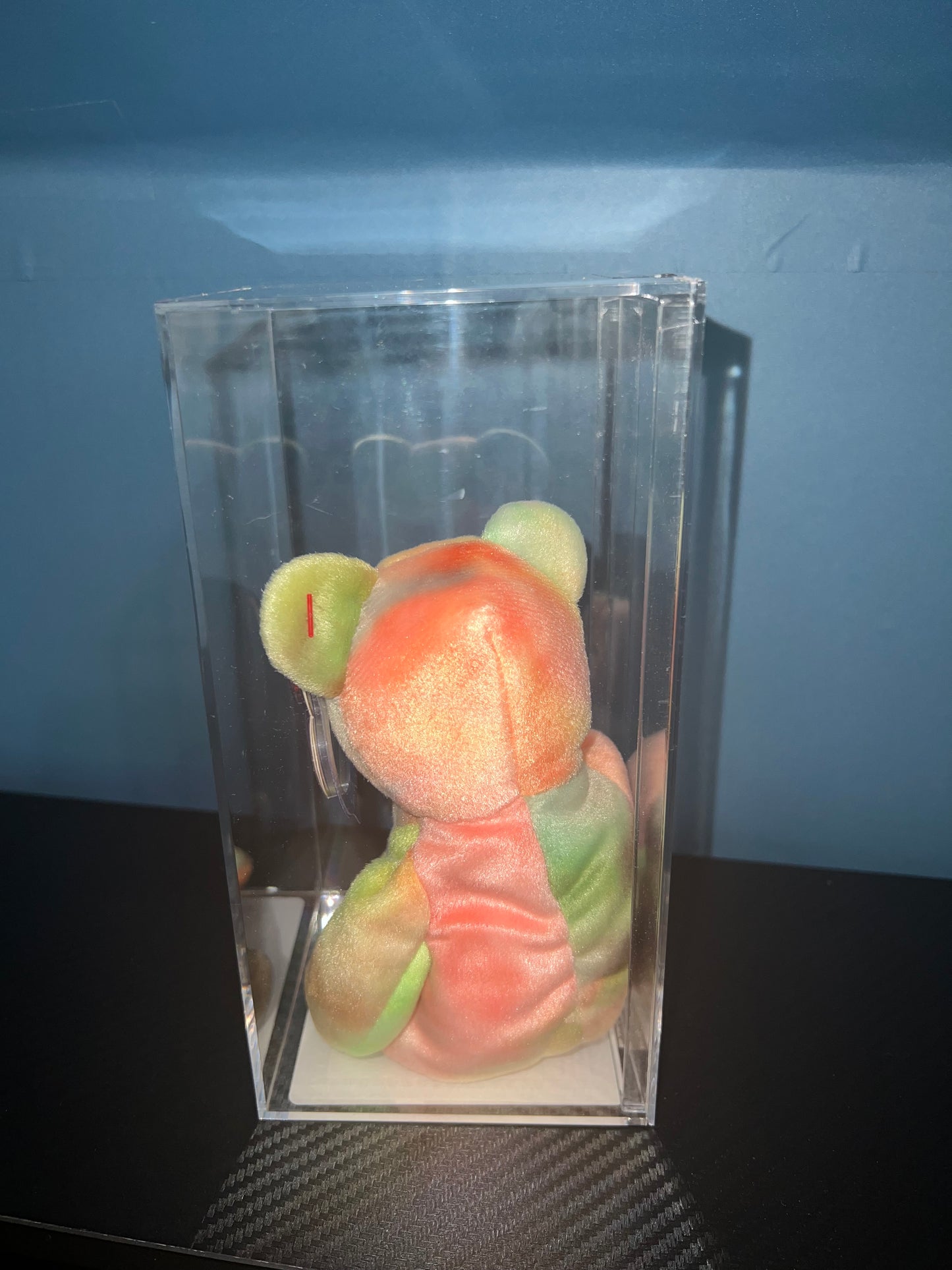 Peace the Bear #101 Ty Beanie Fareham Baby Becky's True Blue Beans Authenticated 5th Swing 6th Tush