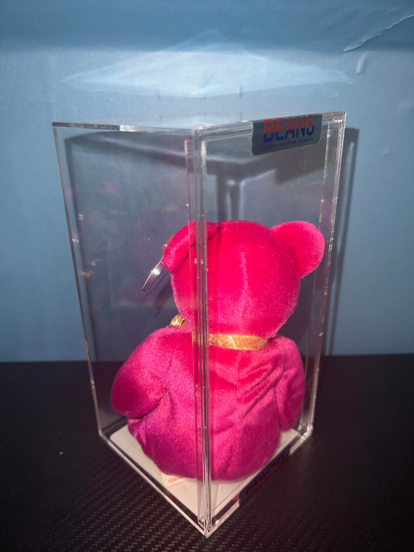 Millenium the Bear Ty Beanie Baby Becky's True Blue Beans Authenticated 5th Swing 7th Tush