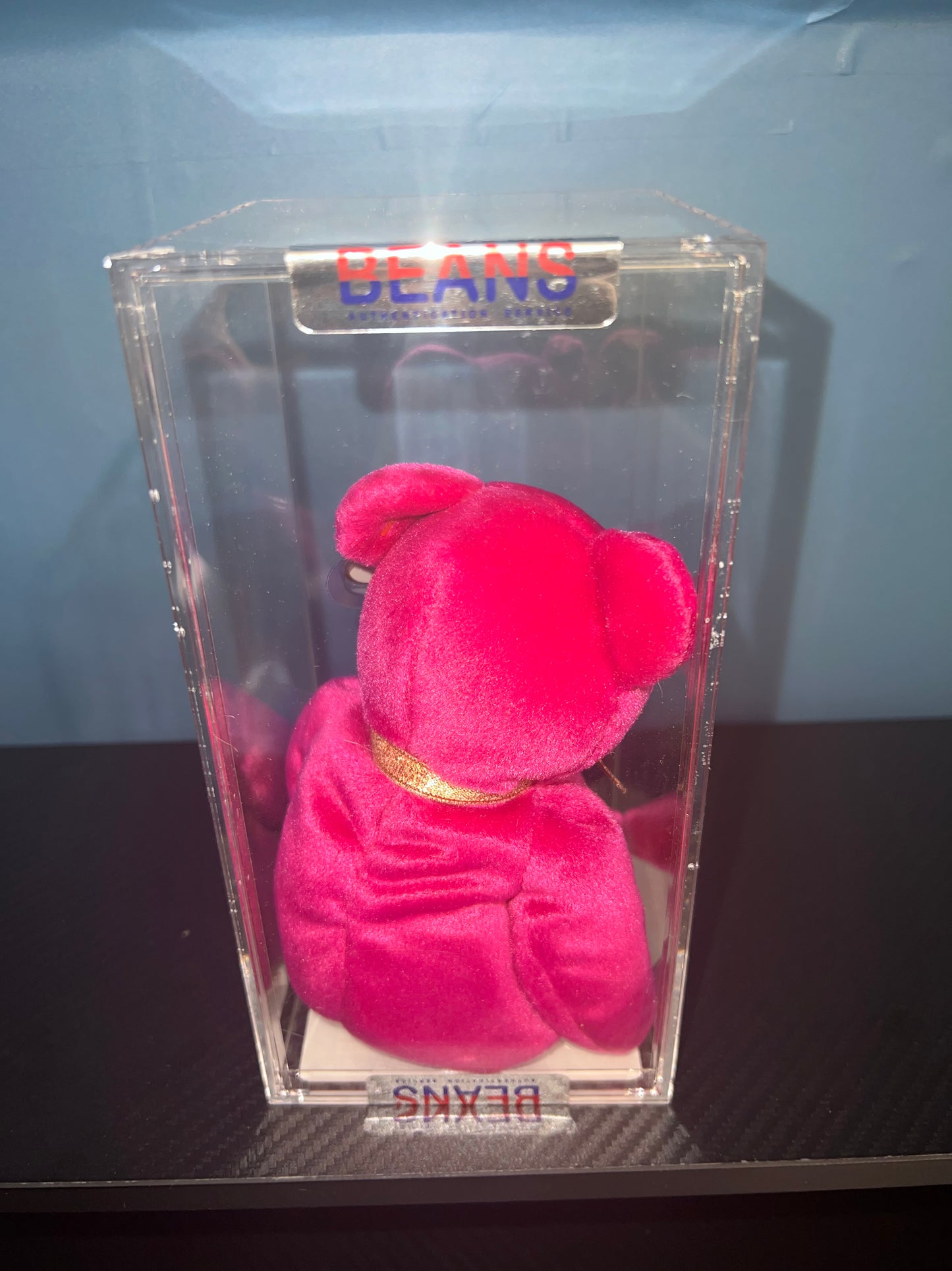 Millenium the Bear Ty Beanie Baby Becky's True Blue Beans Authenticated 5th Swing 7th Tush