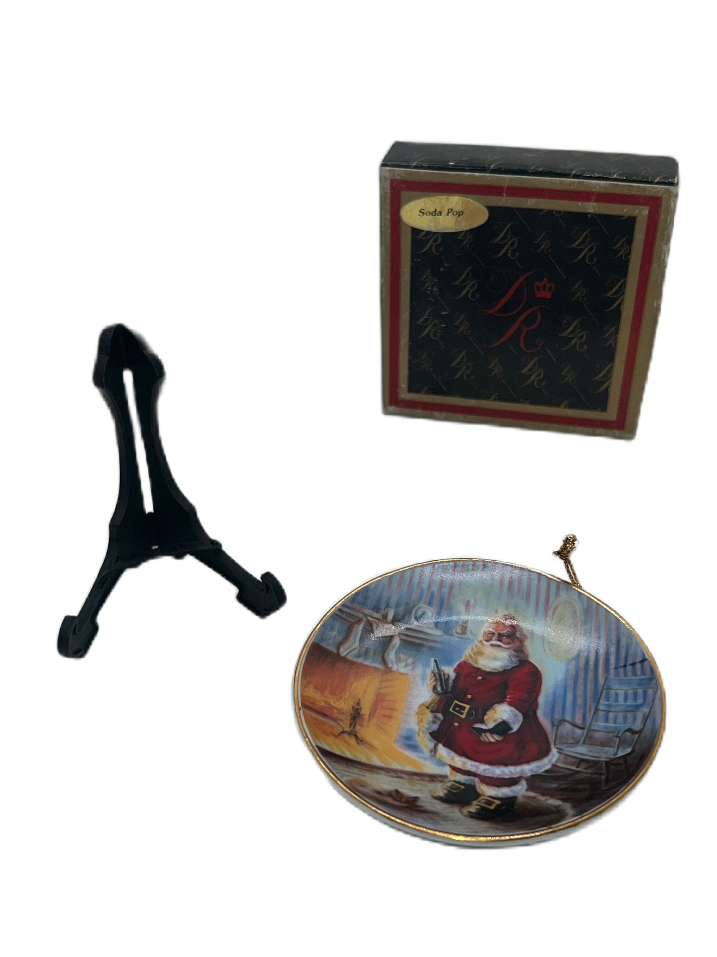 Duncan Royale Soda Pop Santa & Nast Santa Claus Christmas Decoration Mini Plate Ornament 1991