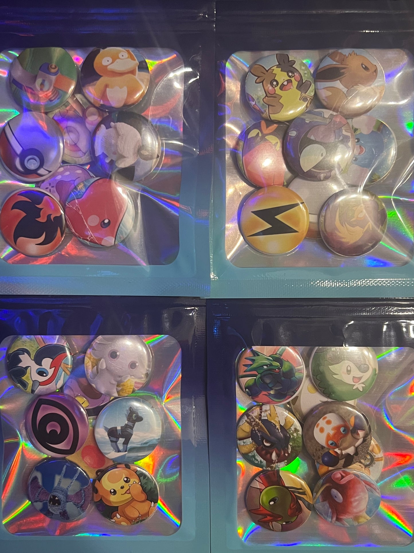 Pokemon Pin-Back Buttons | Small Size | 8 Pack