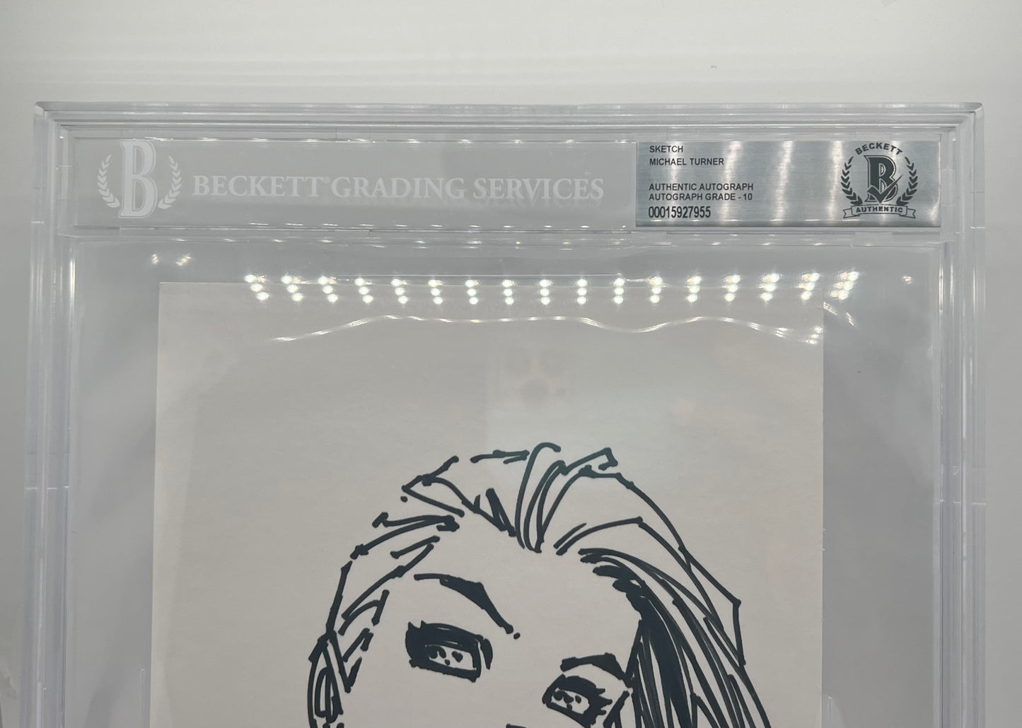 Fathom Aspen Original Art Sketch By Michael Turner 1/1 Beckett 10 Signed 2003