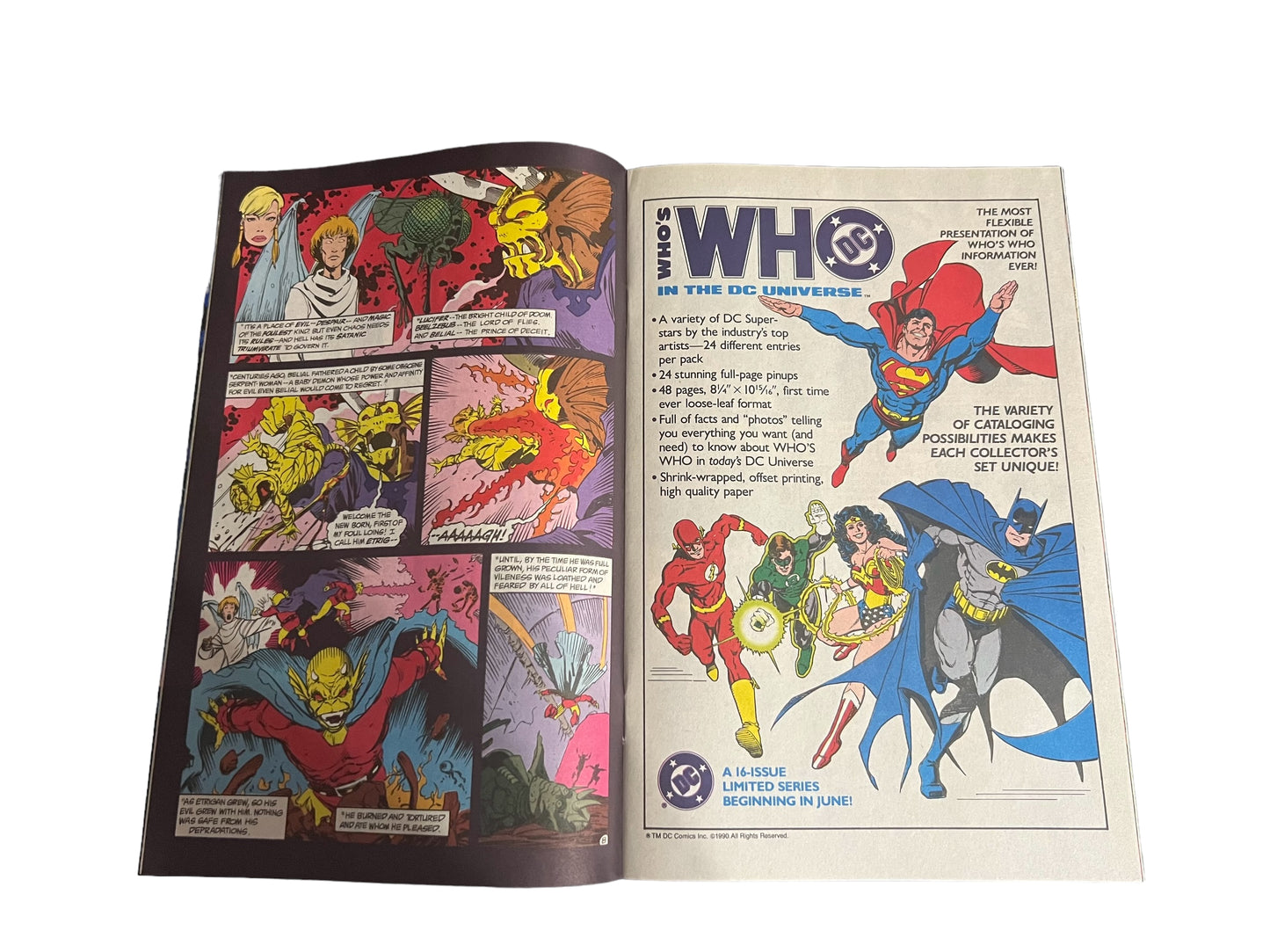 The Demon 1990 Series Issue #2 and #3 DC Universe Comic Lot White Pages