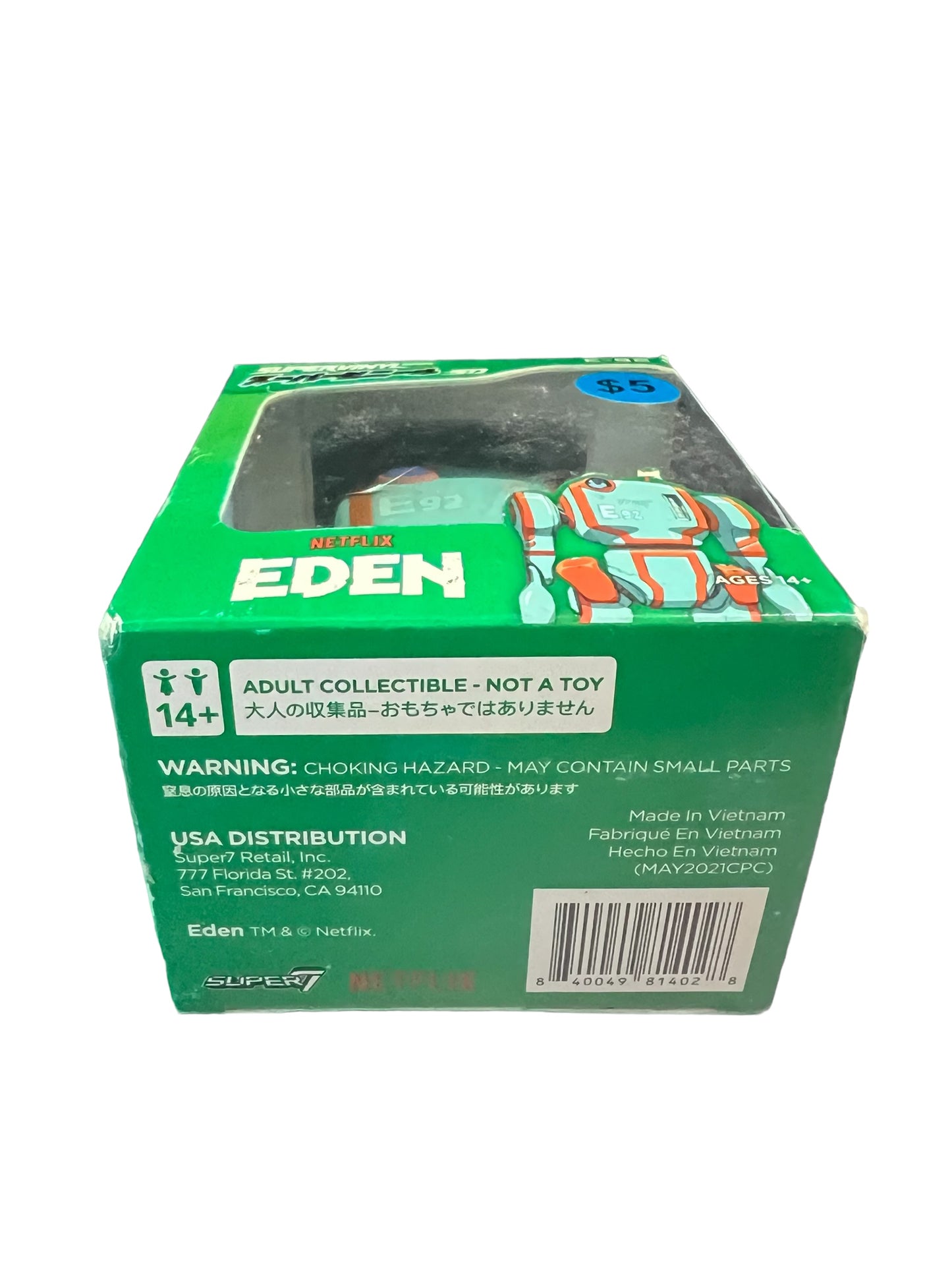 Super 7 Netflix Anime Eden Supervinyl Action Figure (3inch E-92), Multi-color