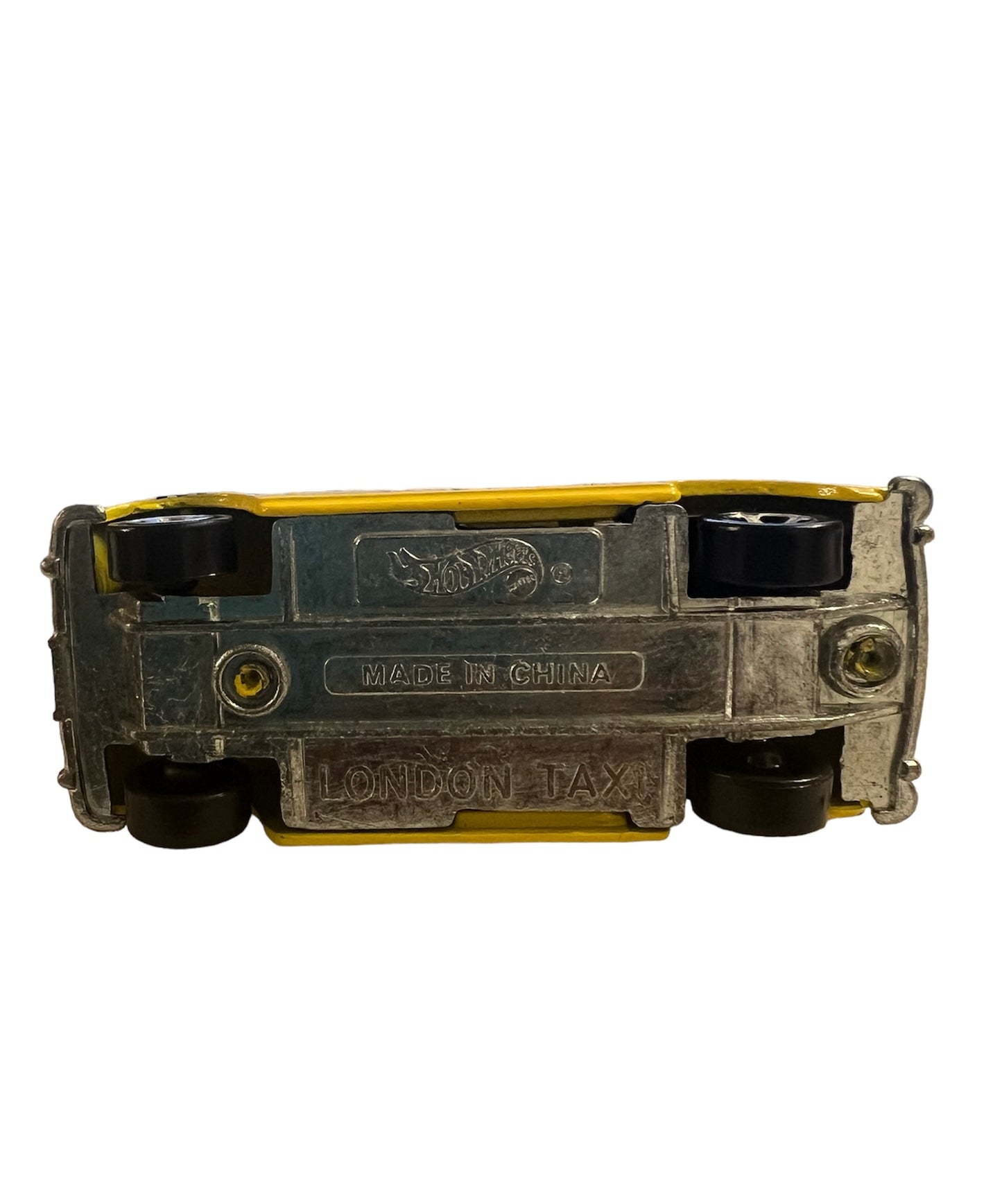 96' Vintage *Hot Wheels* London Taxi  Cab/ Collector #619/ Yellow/ Loose