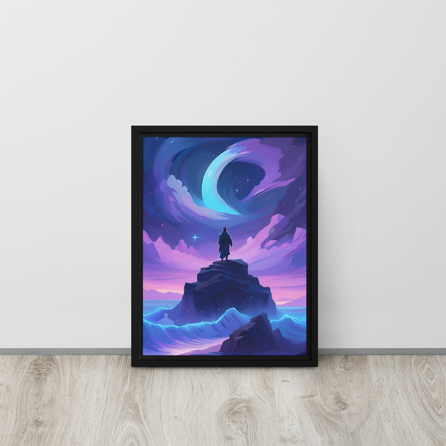 Nebula's Mirage - Framed Canvas