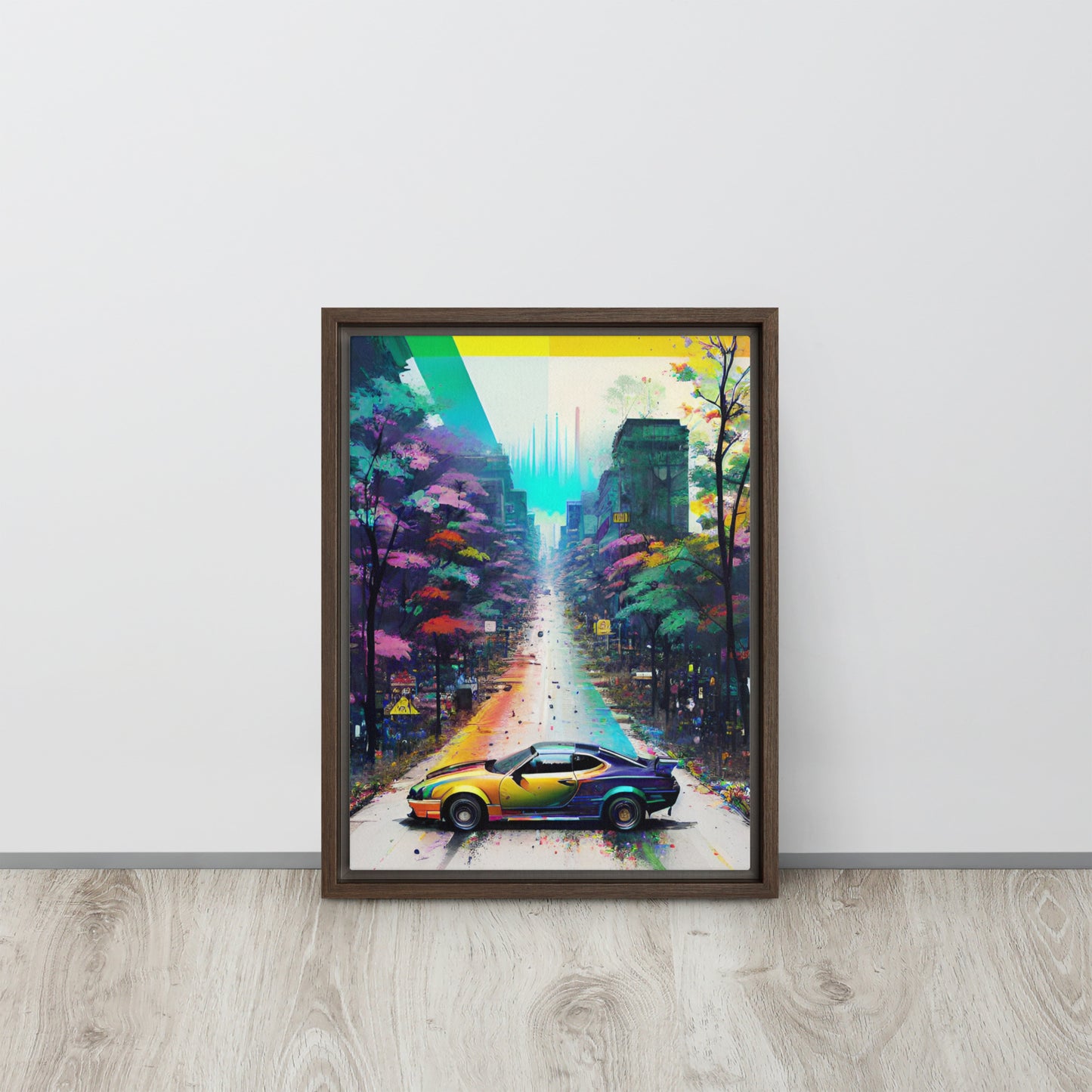 Autumn Boulevard - Framed Canvas