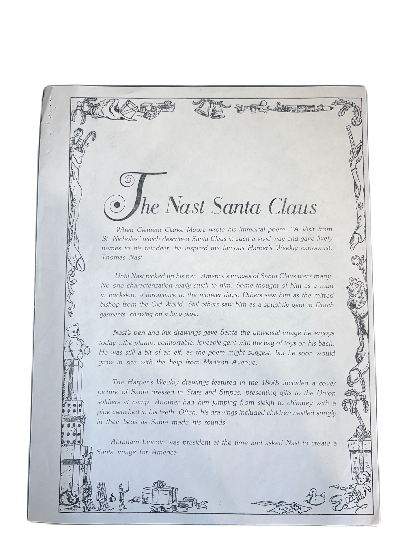Nast Santa Claus Christmas Decoration Mini Plate Ornament 1983 Set of 3