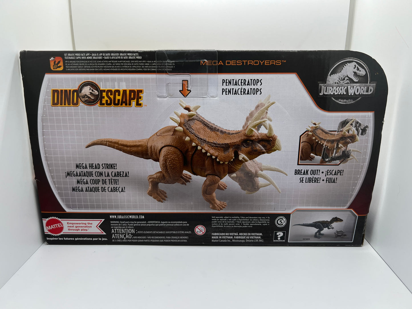 Jurassic World Mega Destroyers Pentaceratops Figure