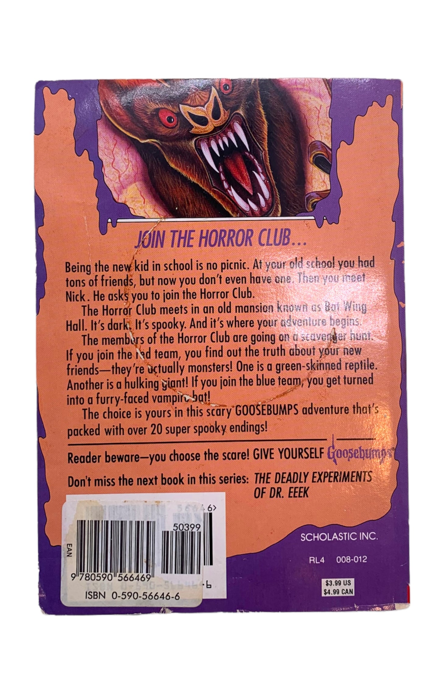Goosebumps Trapped in Bat Wing Hall